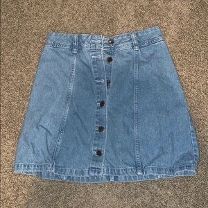 ❤️💗Denim Jean Skirt Button Up